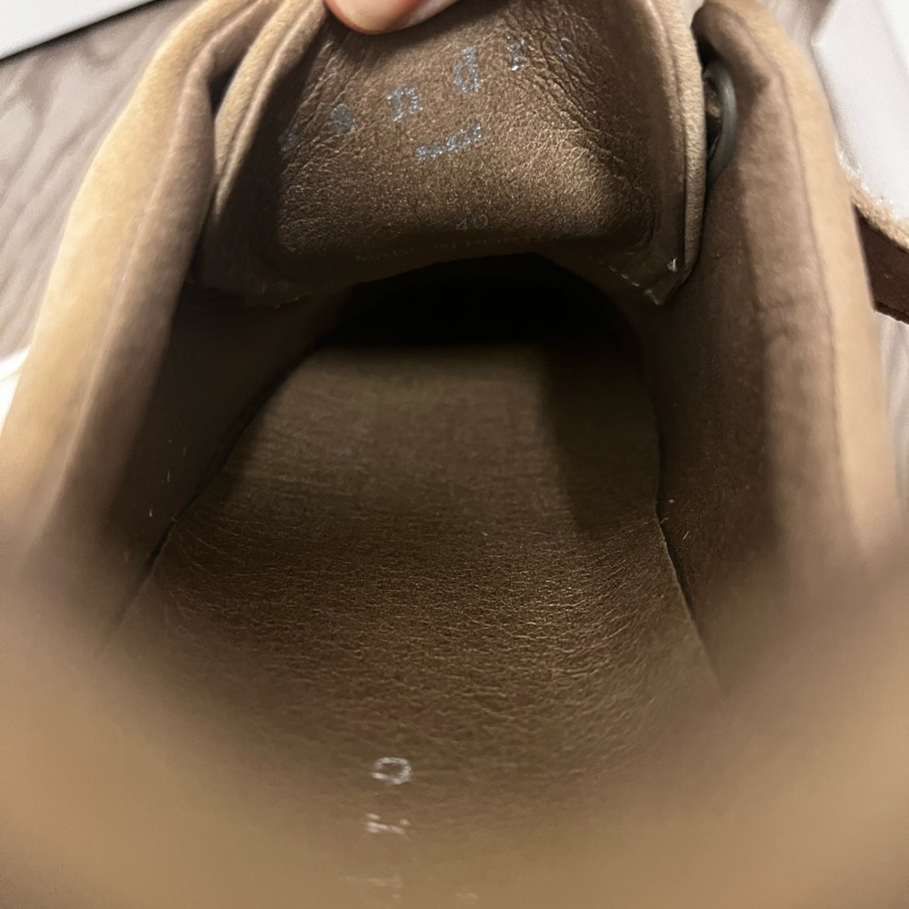 Sandro Men's Tan Suede Sneakers - Picture 4 of 4